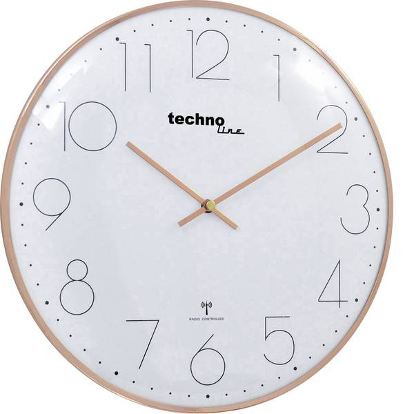 Orologi da parete - Techno Line WT 8235 gold optik Radiocontrollato Orologio da parete 350 mm x 25 mm Rosa oro - Orologi da parete - Techno Line WT 8235 gold optik Radiocontrollato Orologio da parete 350 mm x 25 mm Rosa oro -