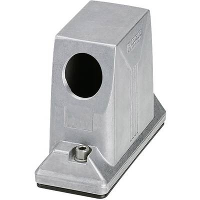 Dispositivo metallico con base rettangolare e apertura cilindrica. Spesso utilizzato per la stabilizzazione o il fissaggio in applicazioni meccaniche.