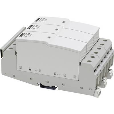 Distributore elettrico grigio-bianco per quadro elettrico con multiple connessioni e etichettatura tecnica, per installazione di cablaggio.