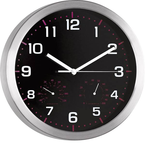 Orologi da parete - Mebus 41882 Quarzo Orologio da parete 30 cm x 4.2 cm Alluminio - Orologi da parete - Mebus 41882 Quarzo Orologio da parete 30 cm x 4.2 cm Alluminio -