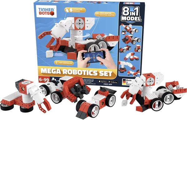 Robot in kit di montaggio - TINKERBOTS Robot in kit da montare Mega Robotics Set 00060 - Robot in kit di montaggio - TINKERBOTS Robot in kit da montare Mega Robotics Set 00060 -
