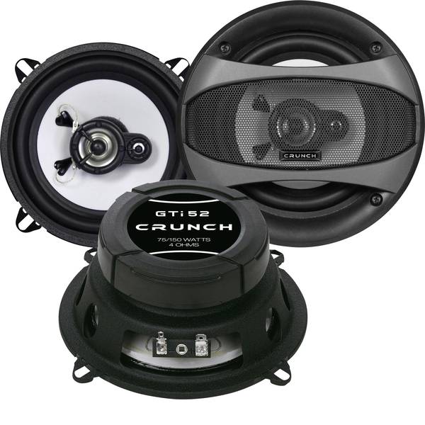 Altoparlanti da incasso per auto - Crunch GTI-52 Altoparlante coassiale da incasso a 2 vie 150 W Contenuto: 1 Paia - Altoparlanti da incasso per auto - Crunch GTI-52 Altoparlante coassiale da incasso a 2 vie 150 W Contenuto: 1 Paia -