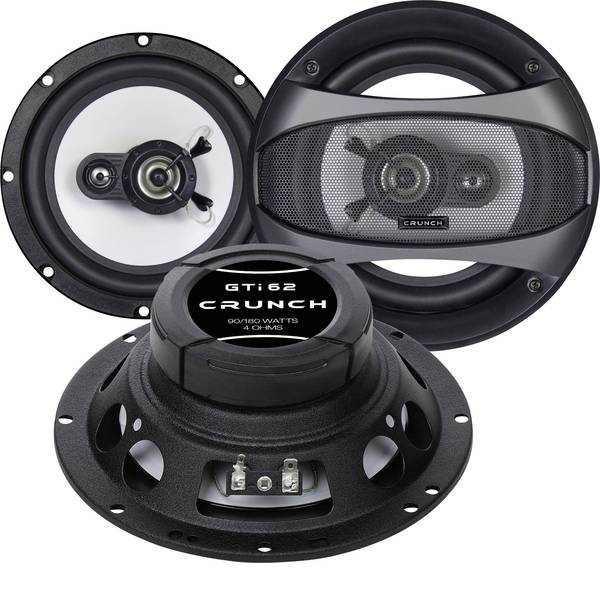 Altoparlanti da incasso per auto - Crunch GTI-62 Altoparlante coassiale da incasso a 3 vie 180 W Contenuto: 1 pz. - Altoparlanti da incasso per auto - Crunch GTI-62 Altoparlante coassiale da incasso a 3 vie 180 W Contenuto: 1 pz. -