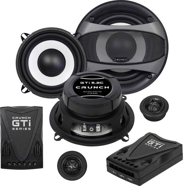 Altoparlanti da incasso per auto - Crunch GTI-5.2c KIT Altoparlanti da incasso a 2 vie 160 W Contenuto: 1 KIT - Altoparlanti da incasso per auto - Crunch GTI-5.2c KIT Altoparlanti da incasso a 2 vie 160 W Contenuto: 1 KIT -