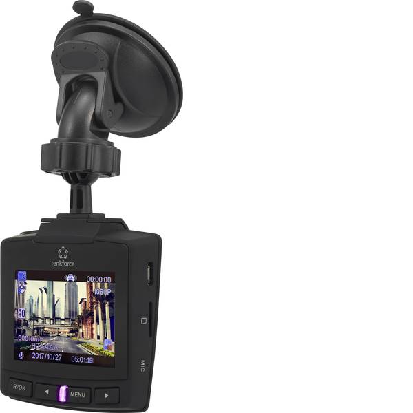 Dashcam - Dashcam con GPS Renkforce RF-DC-1G Max. angolo di visuale orizzontale: 152 ° 12 V, 5 V/DC Display, Batteria - Dashcam - Dashcam con GPS Renkforce RF-DC-1G Max. angolo di visuale orizzontale: 152 ° 12 V, 5 V/DC Display, Batteria -