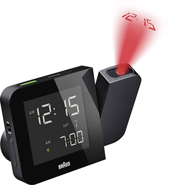 Sveglie - Braun 66036 Radiocontrollato Orologio proiettore Nero - Sveglie - Braun 66036 Radiocontrollato Orologio proiettore Nero -