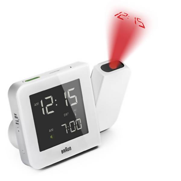 Sveglie - Braun 66037 Radiocontrollato Orologio proiettore Bianco - Sveglie - Braun 66037 Radiocontrollato Orologio proiettore Bianco -