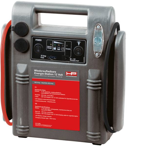 Jump Starter - Sistema di accensione rapido HP Autozubehör 20896 Corrente davviamento ausiliaria (12 V)=400 A - Jump Starter - Sistema di accensione rapido HP Autozubehör 20896 Corrente davviamento ausiliaria (12 V)=400 A -