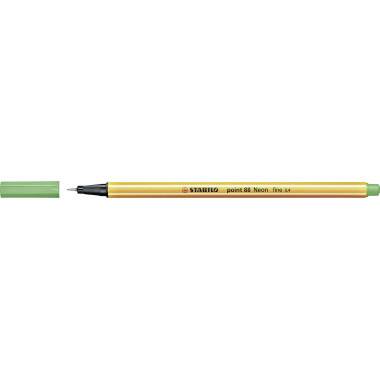 STABILO point 88® Neon 88/033 Pennarello punta fine Verde Neon 0.4 mm 1 pz.