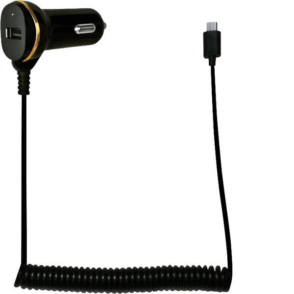 Accessori per presa accendisigari - LogiLink Alimentatore USB per auto con cavo micro-USB e porta USB Portata massima corrente=2.1 A - Accessori per presa accendisigari - LogiLink Alimentatore USB per auto con cavo micro-USB e porta USB Portata massima corrente=2.1 A -
