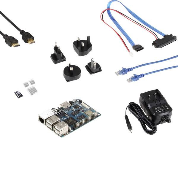 Schede di sviluppo e Single Board Computer - Banana Pi BPI-M2 Berry BPM2B-Startset 1 GB 4 x 1.20 GHz incl. cavo HDMI, incl. cavo di alimentazione, incl. dissipatore, - Schede di sviluppo e Single Board Computer - Banana Pi BPI-M2 Berry BPM2B-Startset 1 GB 4 x 1.20 GHz incl. cavo HDMI, incl. cavo di alimentazione, incl. dissipatore, -