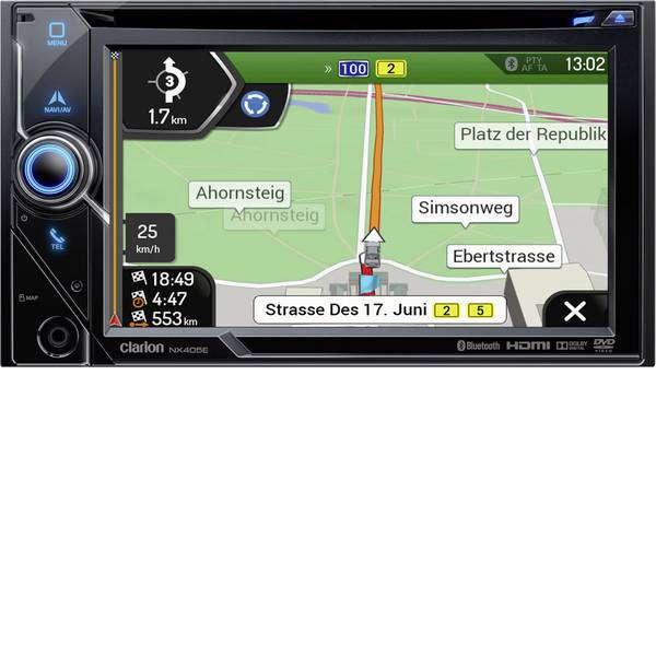 Navigatori da incasso - Clarion NX405EC Navigatore satellitare fisso da incasso Europa software camion/camper, Vivavoce Bluetooth®, Sistema di - Navigatori da incasso - Clarion NX405EC Navigatore satellitare fisso da incasso Europa software camion/camper, Vivavoce Bluetooth®, Sistema di -