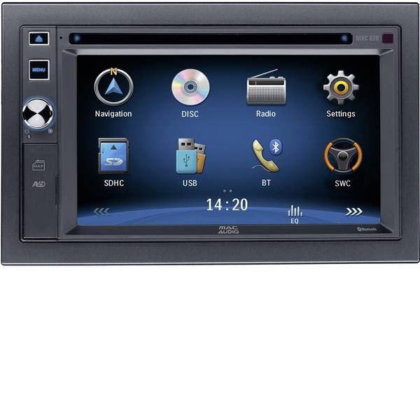 Autoradio e Monitor multimediali - Mac Audio MAC 620 Moniceiver doppio DIN Vivavoce Bluetooth®, Collegamento per controllo remoto da volante - Autoradio e Monitor multimediali - Mac Audio MAC 620 Moniceiver doppio DIN Vivavoce Bluetooth®, Collegamento per controllo remoto da volante -