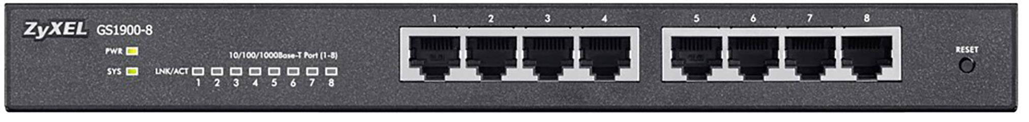ZyXEL GS1900-8-EU0101F 8x GE GS1900-8 Switch di rete 8 Porte 1000 MBit/s-3