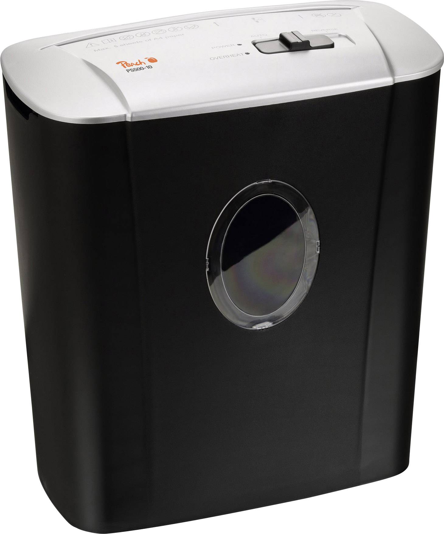 Peach PS500-10 distruggi documenti Triturazione incrociata 72 dB 22 cm Nero-0