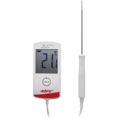 Termometro digitale con display che indica 21 gradi Celsius. Contiene una sonda sul lato destro.