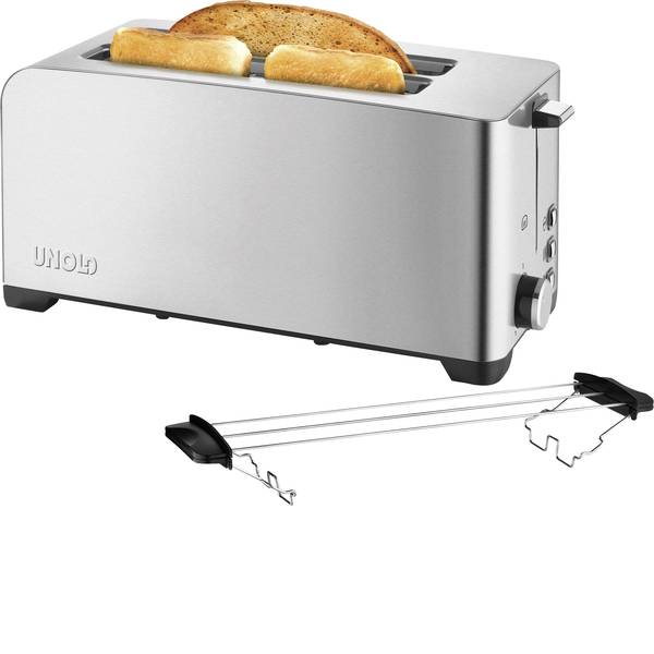 Tostapane - Unold 38356 Tostapane lungo doppio Con griglia scaldabriosche Acciaio - Tostapane - Unold 38356 Tostapane lungo doppio Con griglia scaldabriosche Acciaio -