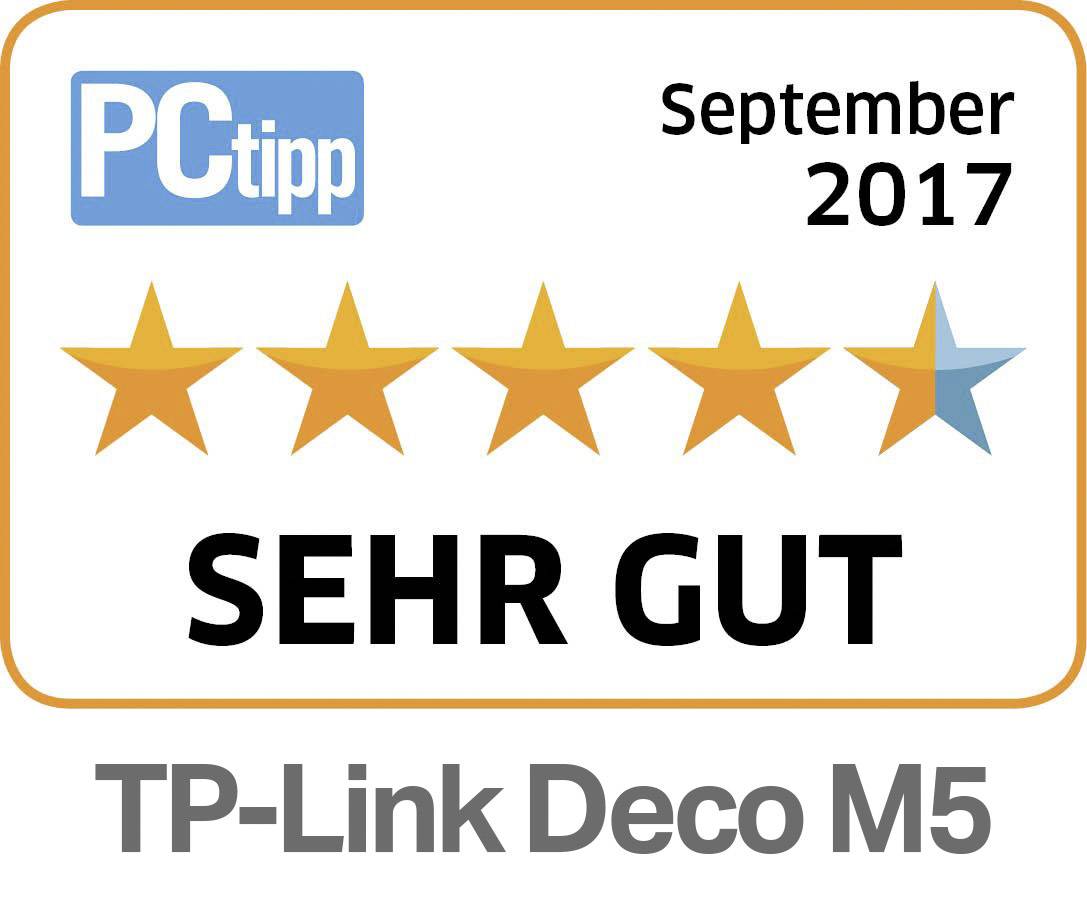 Immagine premio per TP-LINK Deco M5(3-Pack) Conf 3 pz Rete Mesh 1300 MBit/s 2.4 GHz, 5 GHz