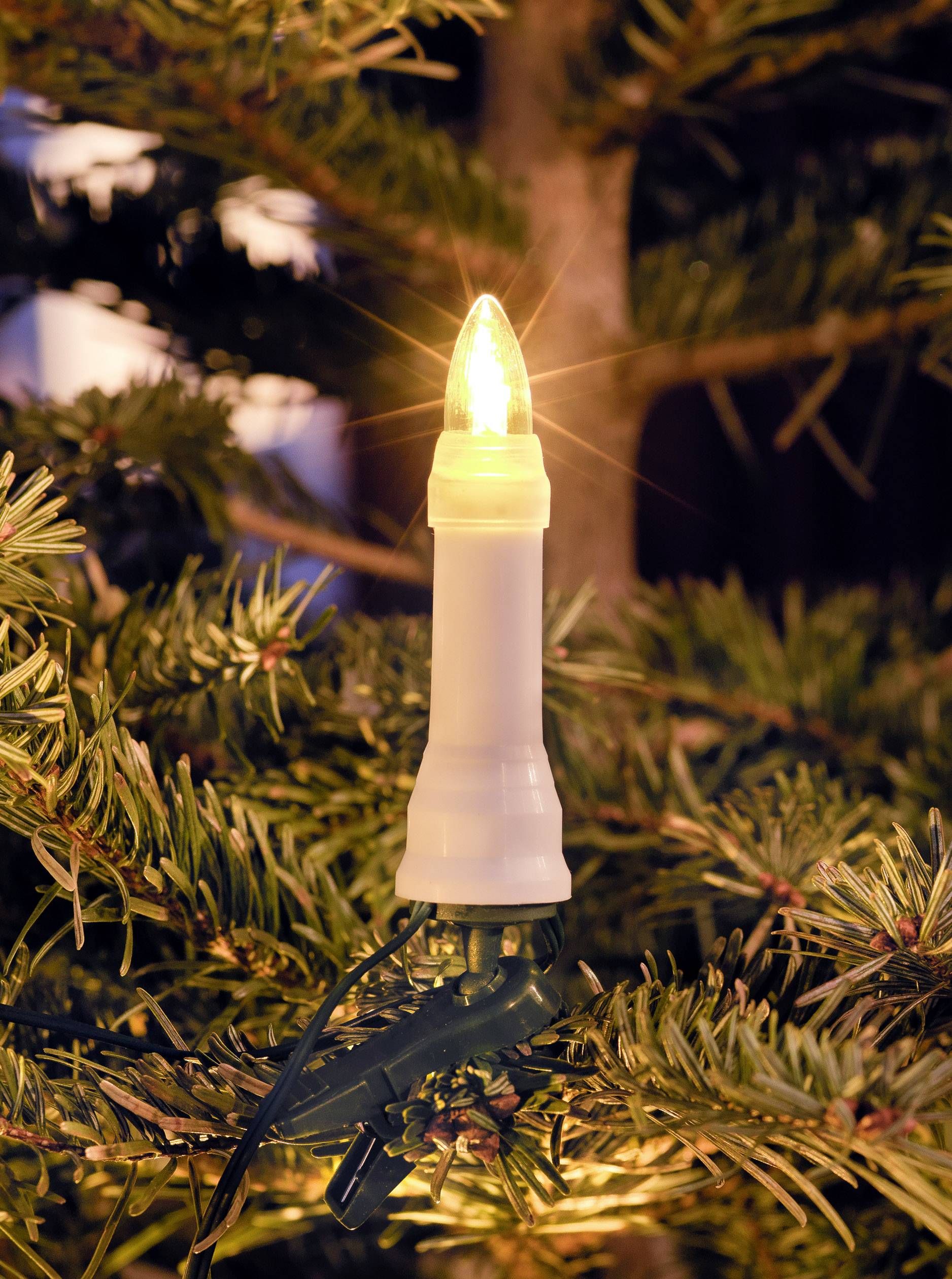 Konstsmide ELC-841760 Illuminazione per albero di natale esterno rete elettrica Numero di lampadine 25 LED (monocolore) Bianco caldo Lunghezza illuminata: 19.2 m