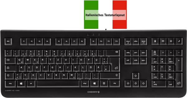 Tastiera Italiana QWERTY CHERRY KC1000 Nero funzione calcolatrice