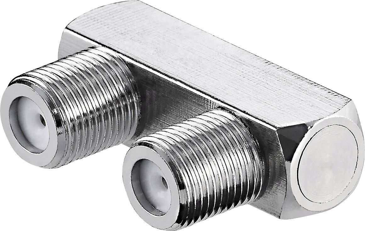 Goobay Connettore F, forma a U: presa F > presa F spina adattatore in rame e zinco-0