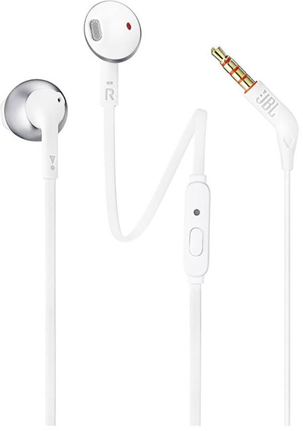 JBL T205 Cuffie auricolari via cavo Cromo headset con microfono