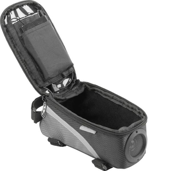 Borse da bicicletta - M-Wave Rotterdam Top Sound Borsa per manubrio Nero, Grigio - Borse da bicicletta - M-Wave Rotterdam Top Sound Borsa per manubrio Nero, Grigio -