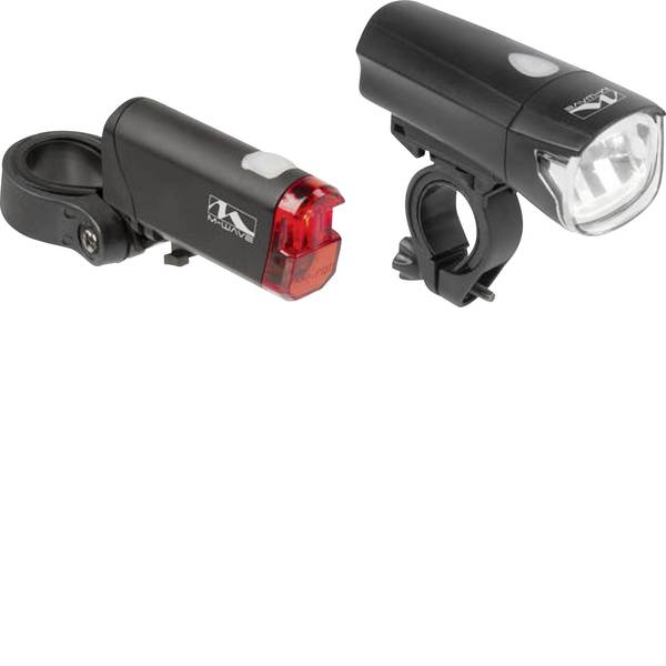 Luci per bicicletta - M-Wave Kit illuminazione bicicletta ATLAS K50 LED Nero - Luci per bicicletta - M-Wave Kit illuminazione bicicletta ATLAS K50 LED Nero -