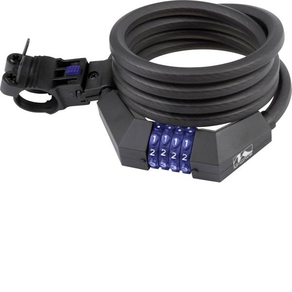 Lucchetti da bicicletta - M-Wave DS 12.18 Lucchetto con cavo a spirale Nero Lucchetto a codice - Lucchetti da bicicletta - M-Wave DS 12.18 Lucchetto con cavo a spirale Nero Lucchetto a codice -