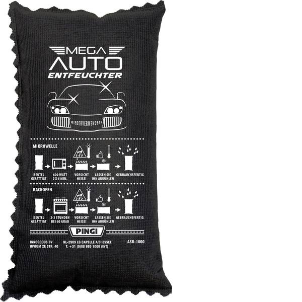 Articoli invernali per auto - Deumidificatore (L x L x A) 5 x 15 x 27 cm PINGI Carbone Per tutte le auto, roulotte, camper, ecc. - Articoli invernali per auto - Deumidificatore (L x L x A) 5 x 15 x 27 cm PINGI Carbone Per tutte le auto, roulotte, camper, ecc. -
