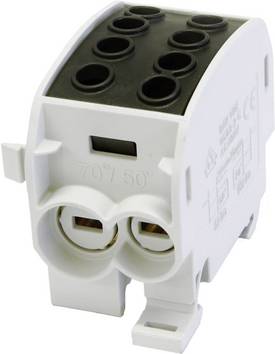 HoraeTec 080310-4-3 Terminale ramo principale  Ottone, PA Grigio (RAL 7035), Nero intenso (RAL 9005) 1 polo  160 A  690 V Tipo di conduttore = L