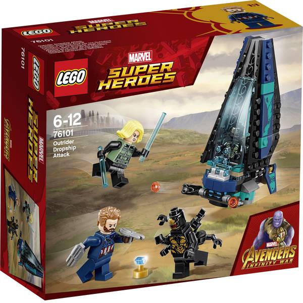 LEGOŽ Marvel Super Heroes - LEGOŽ MARVEL SUPER HEROES 76101 Attacco a Ship Outrider - LEGOŽ Marvel Super Heroes - LEGOŽ MARVEL SUPER HEROES 76101 Attacco a Ship Outrider -