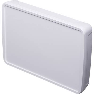 Plafoniera bianca rettangolare dal design moderno, adatta per installazione a soffitto o a parete.