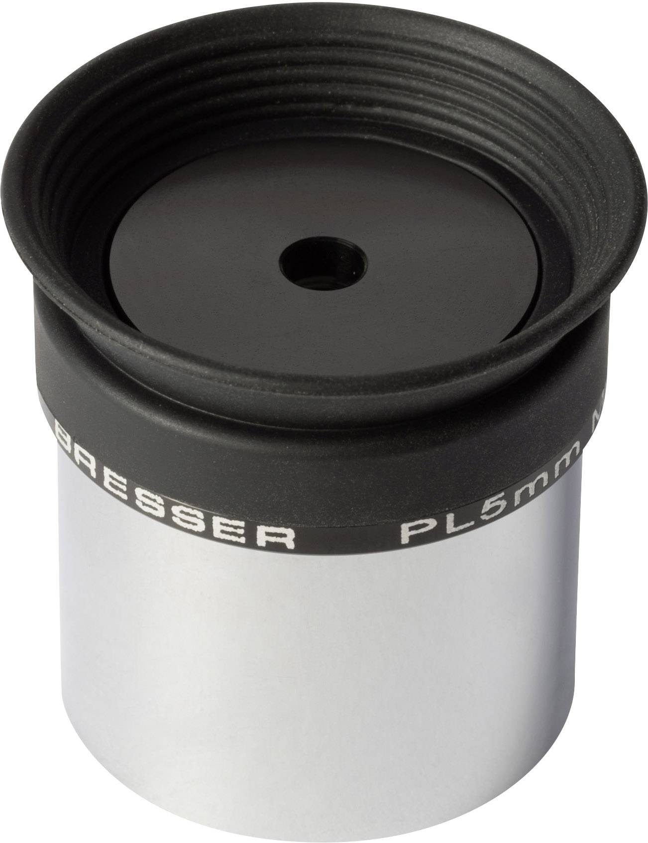 Oculare da 5 mm con bordo in gomma nero, adatto per telescopi.