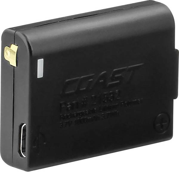 Accessori per torce portatili - Batteria ricaricabile di ricambio Nero Lampada frontale a LED Coast FL75R Coast 21532 - Accessori per torce portatili - Batteria ricaricabile di ricambio Nero Lampada frontale a LED Coast FL75R Coast 21532 -