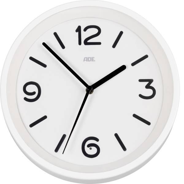 Orologi da parete - ADE CK1710 Radiocontrollato Orologio da parete 250 mm x 65 mm Bianco - Orologi da parete - ADE CK1710 Radiocontrollato Orologio da parete 250 mm x 65 mm Bianco -
