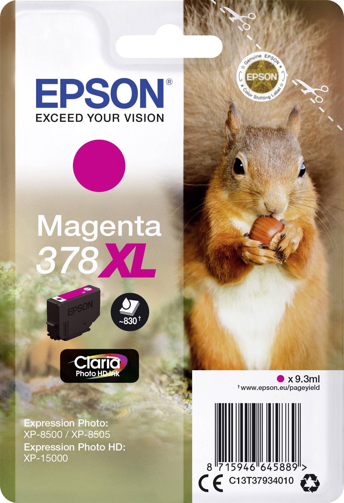 EPSON CART INK INK MAGENTA SCOIATTOLO 378XL