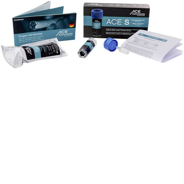 Tester anti droga - Kit test droga test saliva ACE Kit S 100341 Farmaci testabili=Anfetamine, Cocaina, Cocaina, Metamfetamine, Oppiacei, - Tester anti droga - Kit test droga test saliva ACE Kit S 100341 Farmaci testabili=Anfetamine, Cocaina, Cocaina, Metamfetamine, Oppiacei, -