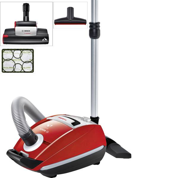 Aspirapolveri - Bosch Haushalt BSGL5ZOO3 aspirapolvere 800 W Rosso, Argento (opaco), Nero - Aspirapolveri - Bosch Haushalt BSGL5ZOO3 aspirapolvere 800 W Rosso, Argento (opaco), Nero -