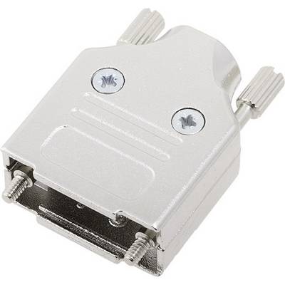 Custodia metallica per un connettore D-Sub con chiusure a vite.