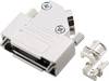 encitech DTZK15-PCBK-K 6560-3105-02 Alloggiamento D SUB Numero Poli (num): 15 Metallo pieno 180 ° Argento 1 pz.