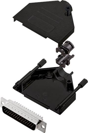 encitech DTZK25-BK-HDP44-K 6355-0102-03 KIT connettori maschio SUB-D 180 ° Numero Poli (num): 44 Punte a saldare 1 pz.