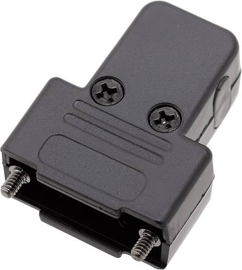 encitech TRI-P-09-K 6550-0101-01 Alloggiamento D SUB Numero Poli (num): 9 Plastica 180 °, 45 °, 45 ° Nero 1 pz.