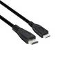 club3D HDMI Cavo Spina HDMI Mini-C, Spina HDMI-A 1.00 m Nero CAC-1350 UHD 4K; Cavo HDMI