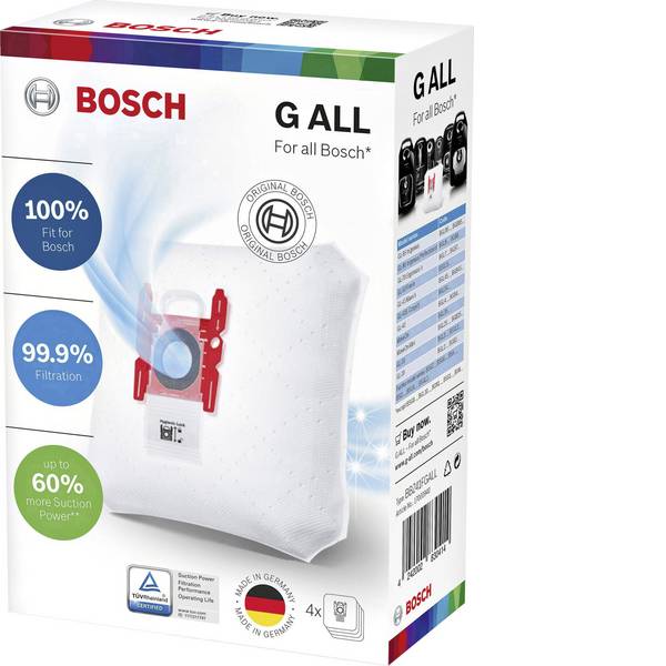 Accessori per aspirapolvere - Bosch Haushalt BBZ41FGALL Sacchetto aspirapolvere - Accessori per aspirapolvere - Bosch Haushalt BBZ41FGALL Sacchetto aspirapolvere -