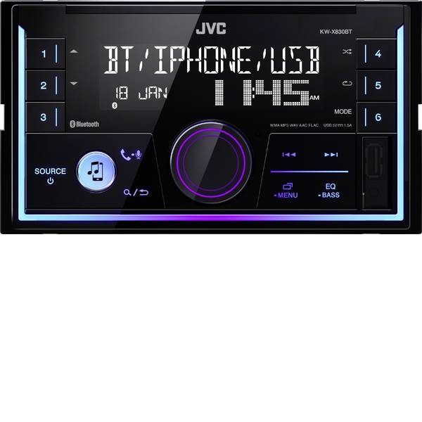 Autoradio e Monitor multimediali - JVC KW-X830BT Autoradio Vivavoce Bluetooth®, Collegamento per controllo remoto da volante - Autoradio e Monitor multimediali - JVC KW-X830BT Autoradio Vivavoce Bluetooth®, Collegamento per controllo remoto da volante -