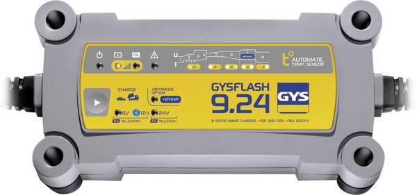 GYS GYSFLASH 9.24 029477 Caricatore automatico 6 V, 12 V, 24 V 9 A