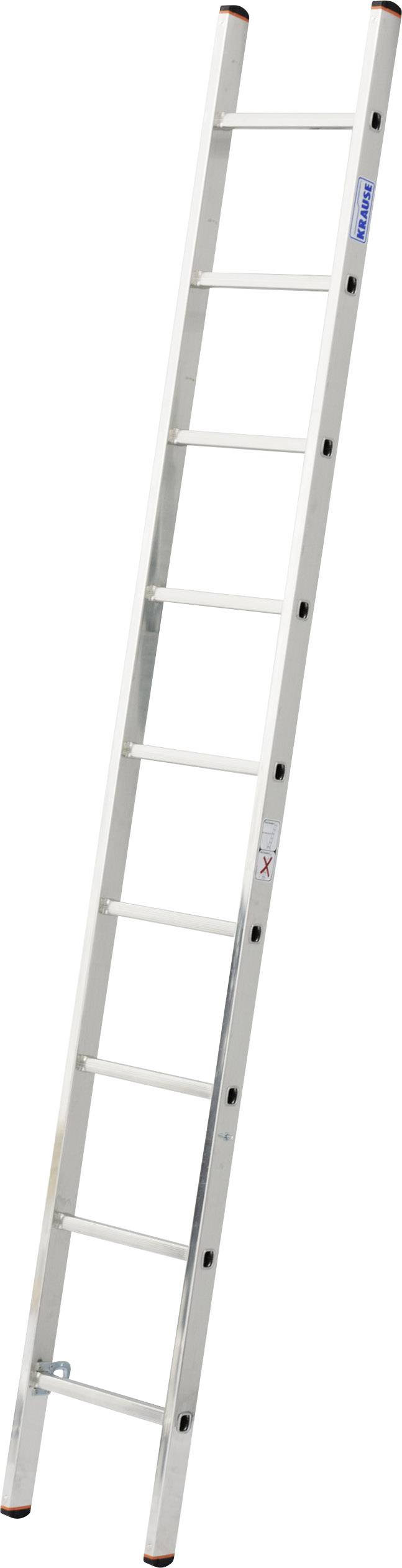 Scala a pioli con nove gradini, in piedi, adatta per lavori edili e artigianali.