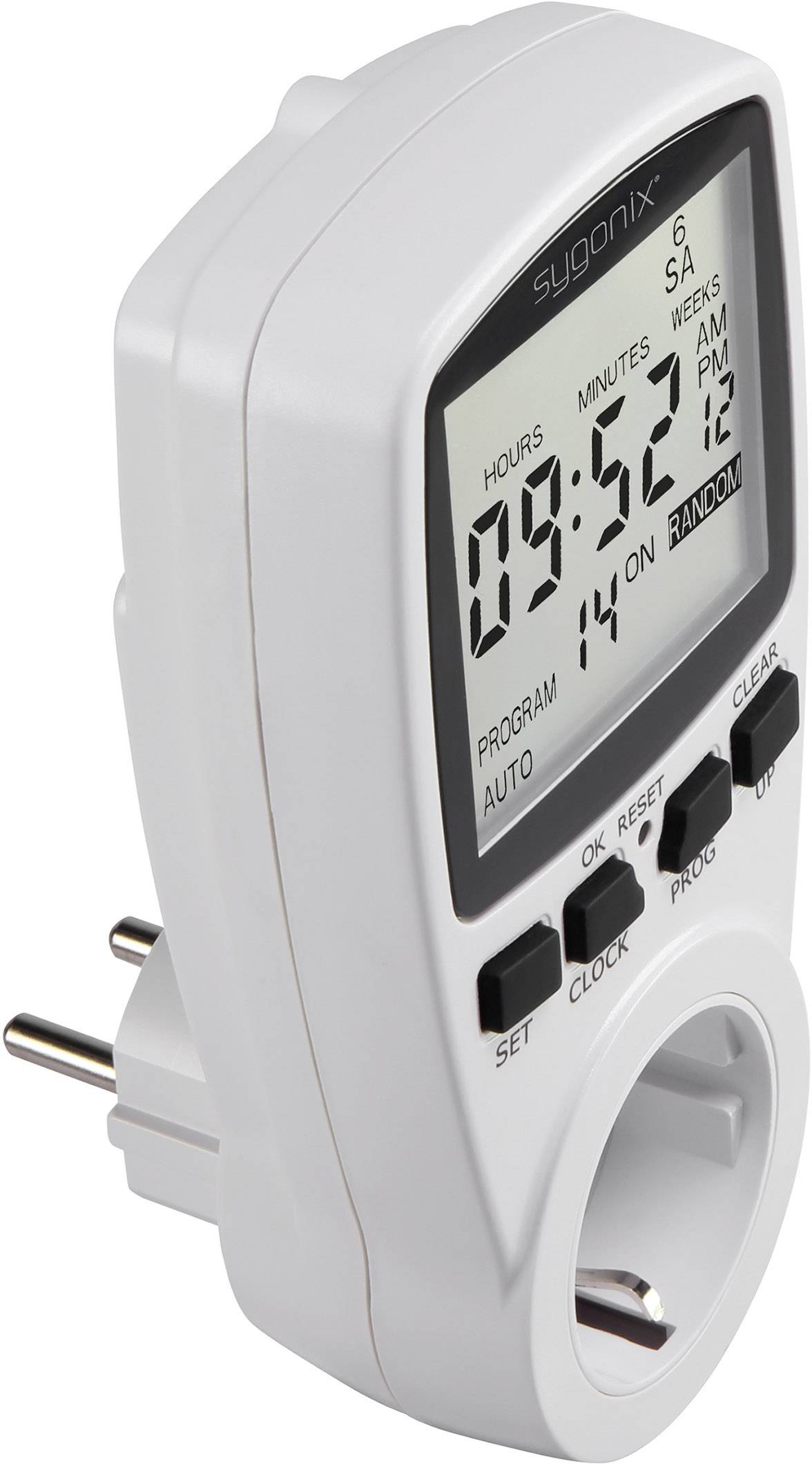 Orologio elettronico programmabile con display grande, che mostra l'ora e il conto alla rovescia. Adatto per l'alimentazione programmabile.