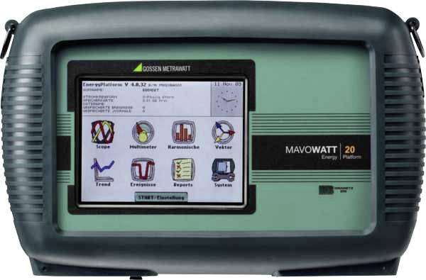 Gossen Metrawatt MAVOWATT 20 TR2510B Paket Analizzatore di rete con funzione logger, con pinza